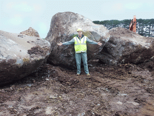 SITE PHOTO: Large Boulders at quarry faces