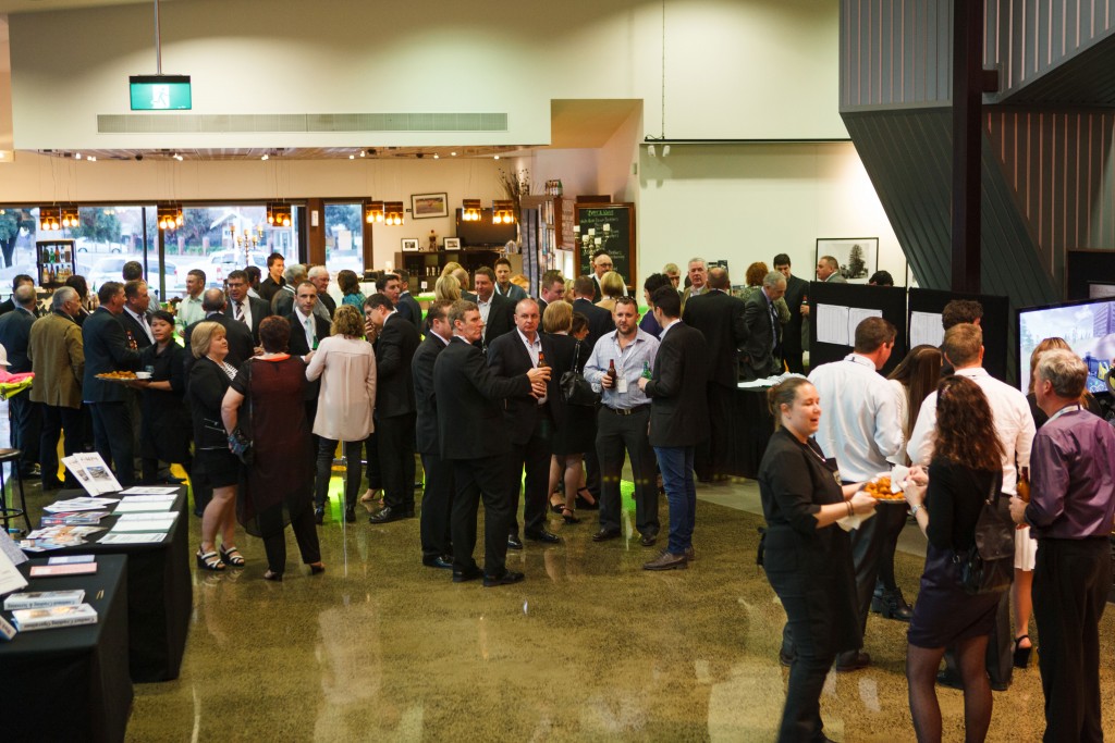 Photo of guests networking