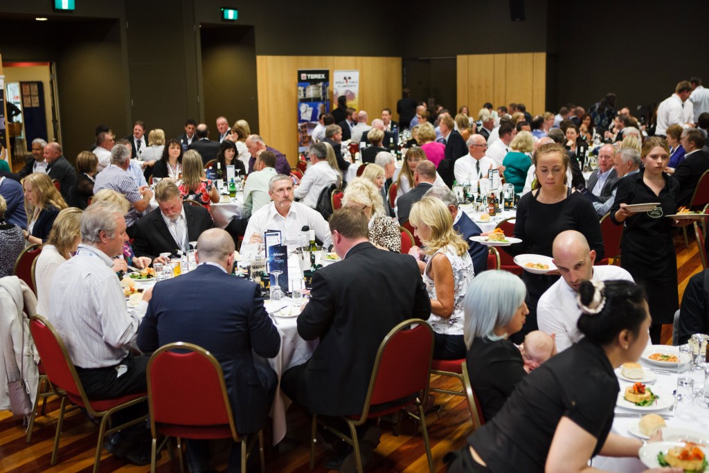 Photo of guests enjoying dinner