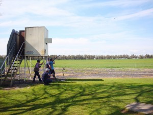 Skeet Shooting at the Wangaratta Clay Target Club.