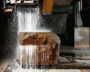 SITE PHOTO: Boulders sawn into smaller blocks