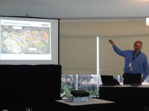Tony Ferrazza, WorkSafe Victoria presenting during the Traffic Management Workshop