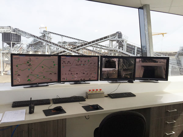 Mountain View Quarries Control Room