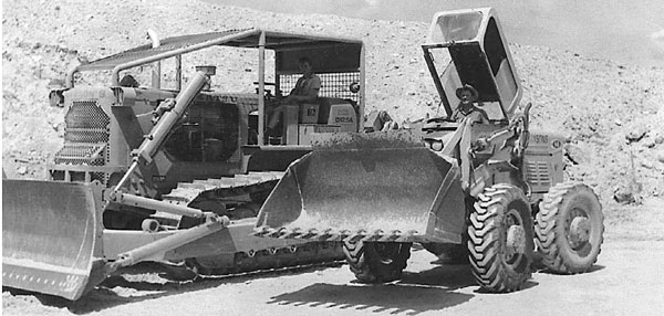 Stripping and winning fill in the late 1960's