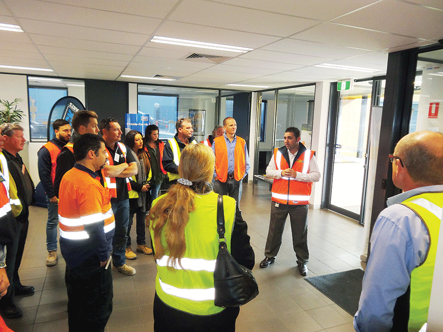 SITE PHOTO: TOUR OF WILLIAM ADAMS LED BY JASON RUDGE
