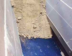 SITE PHOTO: Typical installation of K-Superline lining a transfer chute