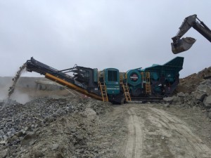 SITE PHOTO: New Powerscreen PT600 jaw crusher fully guarded