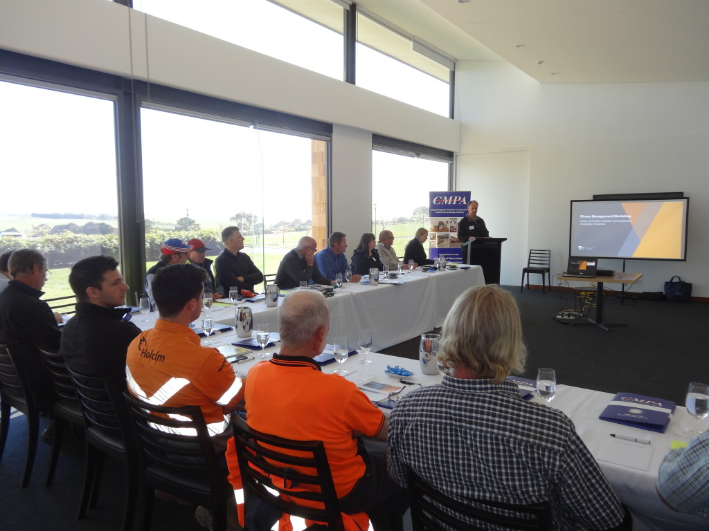 David Western, ERR presenting during the Slimes Management Workshop